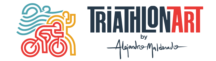 Triathlon Art by Alejandro Maldonado